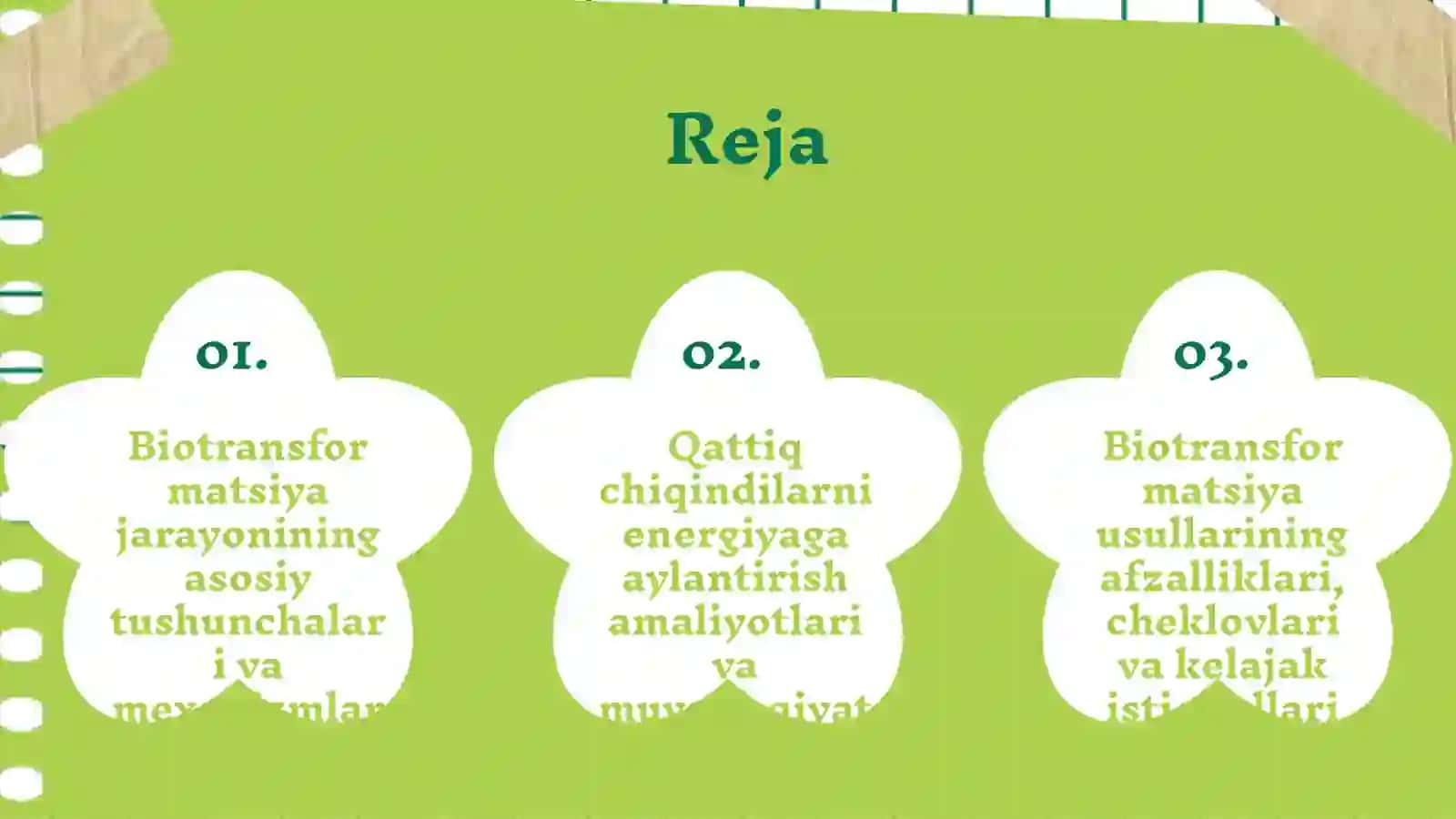 Biotransformatsiya qilish orqali energiya olish 2