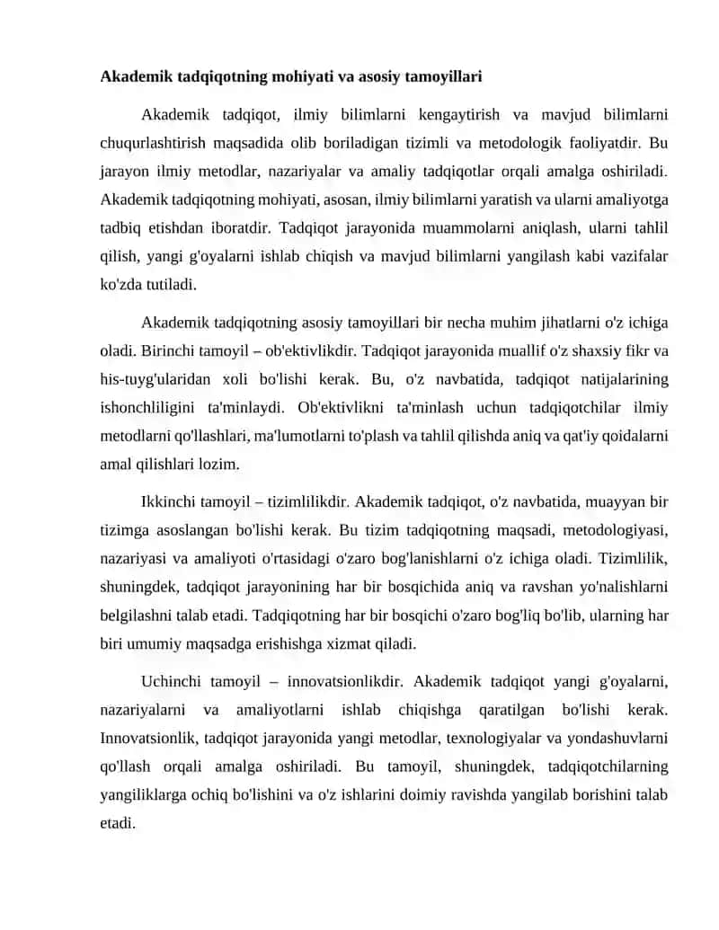Akademik va yozuv tadqiqot asoslari 2