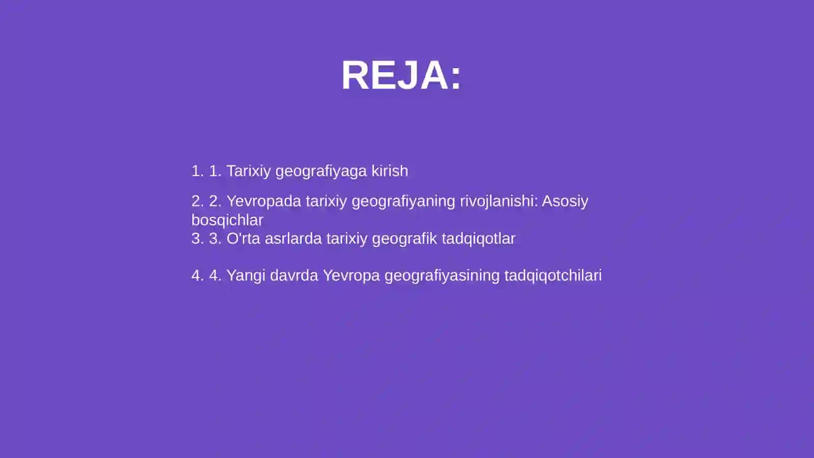 Tarixiy geografiya fanining Yevropa va Rossiya hududida rivojlanishi 2