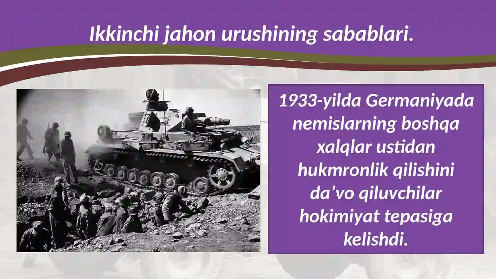 5-sinf tarix Ikkinchi jahon urushi 2