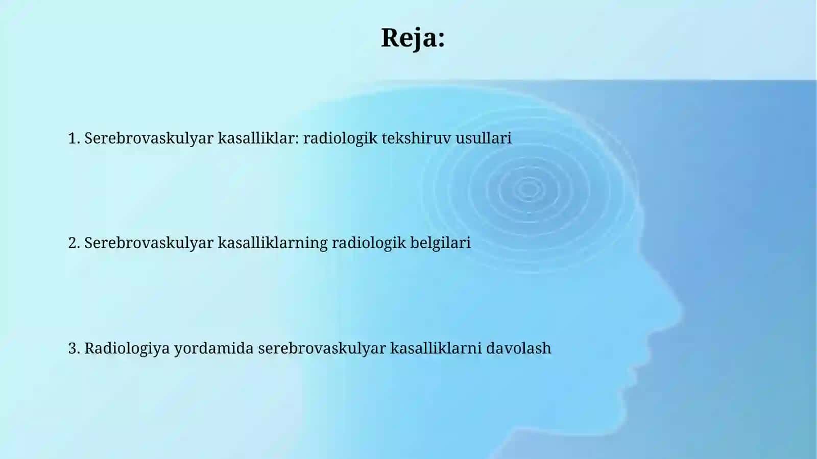 Bosh miyya qon tomir kasalliklari.Radiologiyasi 2