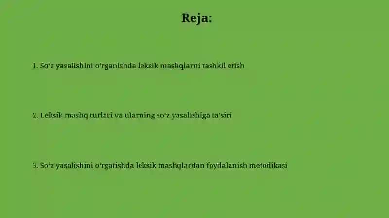 So'z tarkibini o'rganishda leksik mashqlarni tashkil etish 2