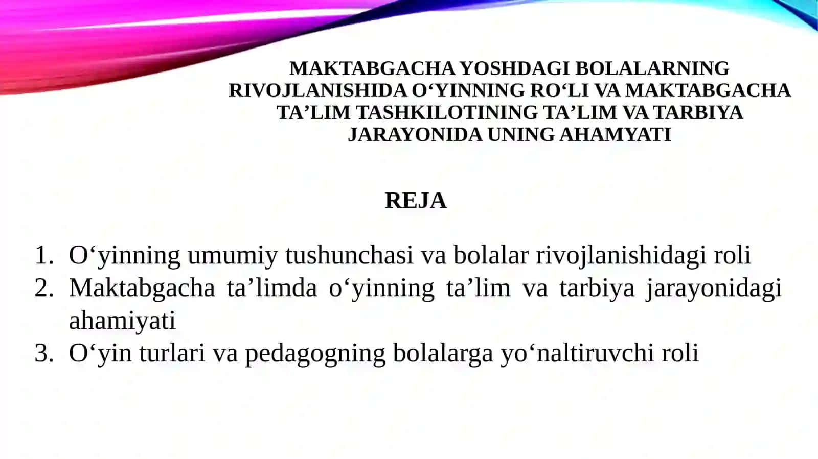 Rivojlantiruvchi markazlarni tashkil etish 2