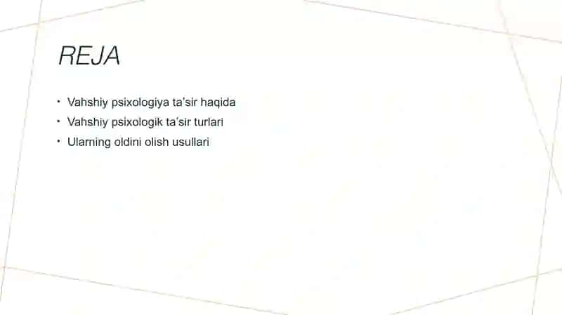 Vahshiy psixologik taʼsir 2