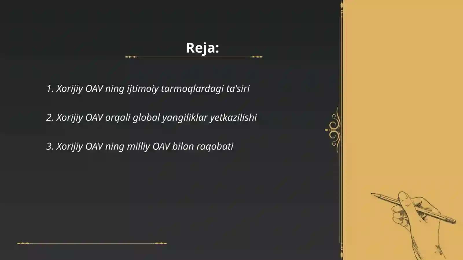 Xorijiy OAV ning media makondagi oʻrni 2