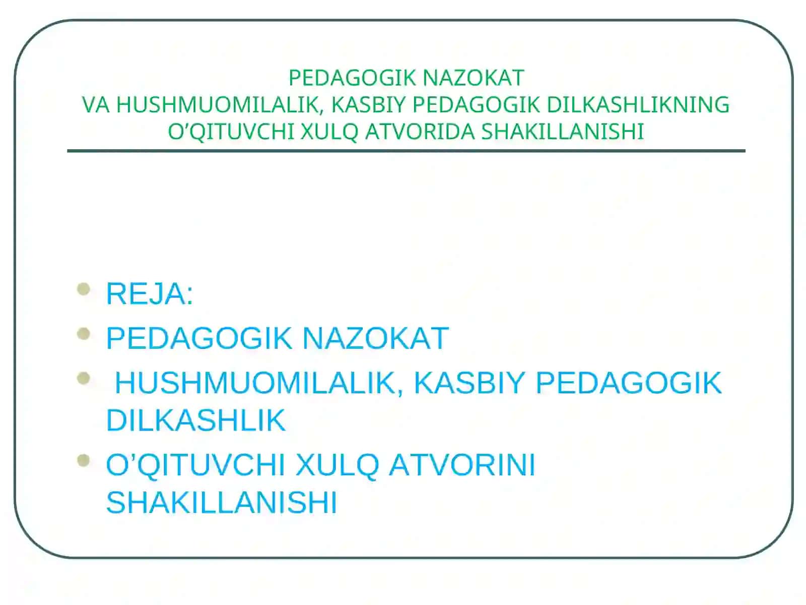 PEDAGOGIK NAZOKAT 2