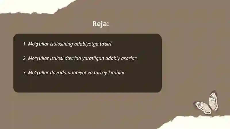 Mo‘g‘ullar istilosi davri adabiyoti 2