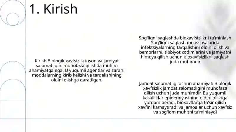 Inson Sog'Ligini Saqlashda Bioxavfsizlikni Ta'Minlash 2