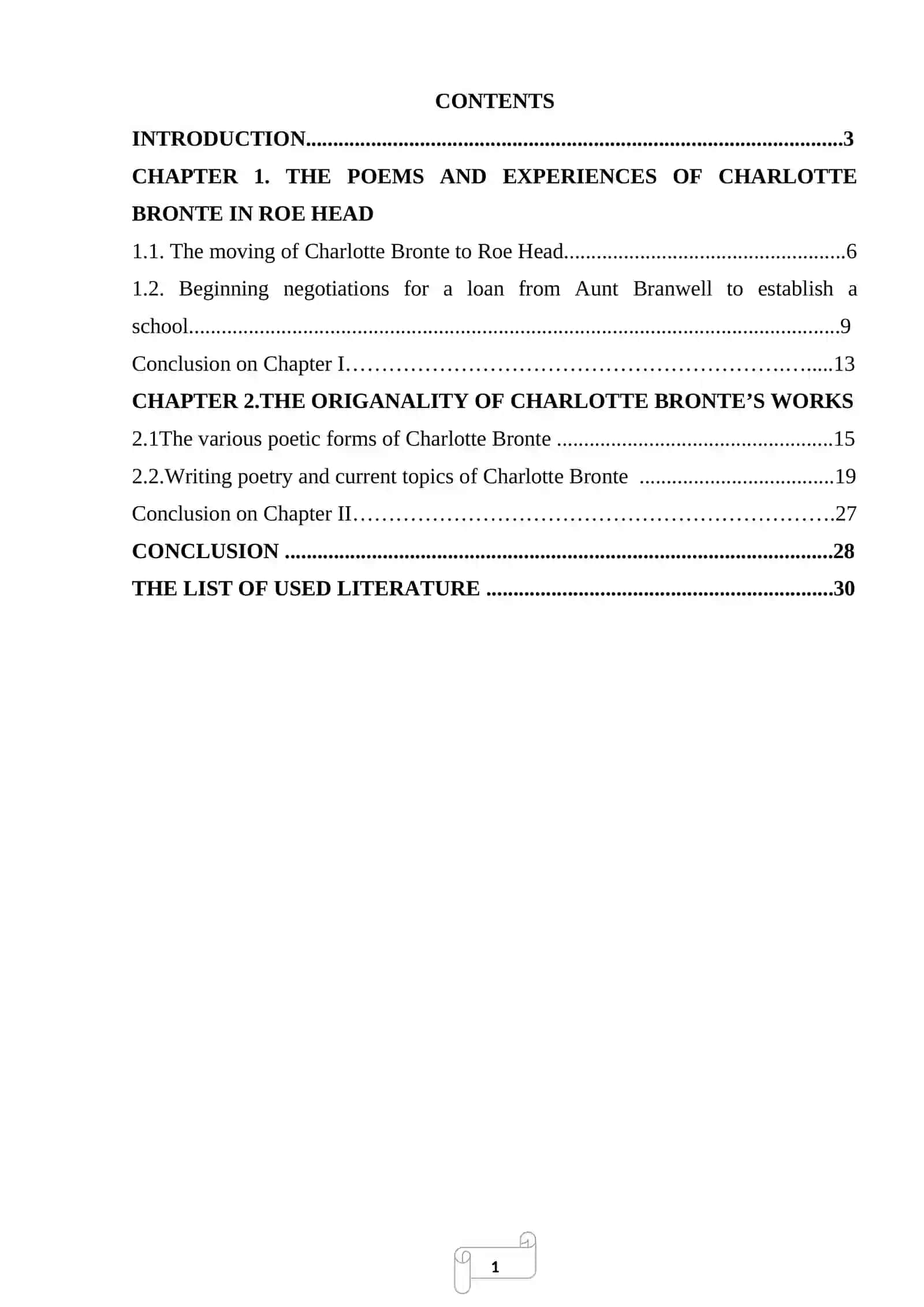 COURSE WORK: Brontё’s poems after her return to Roe Head 2