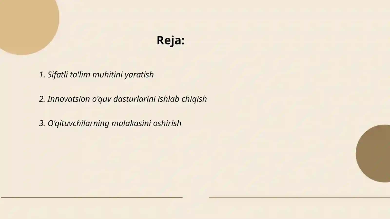 Sifatli ta'lim muhitini yaratish 2