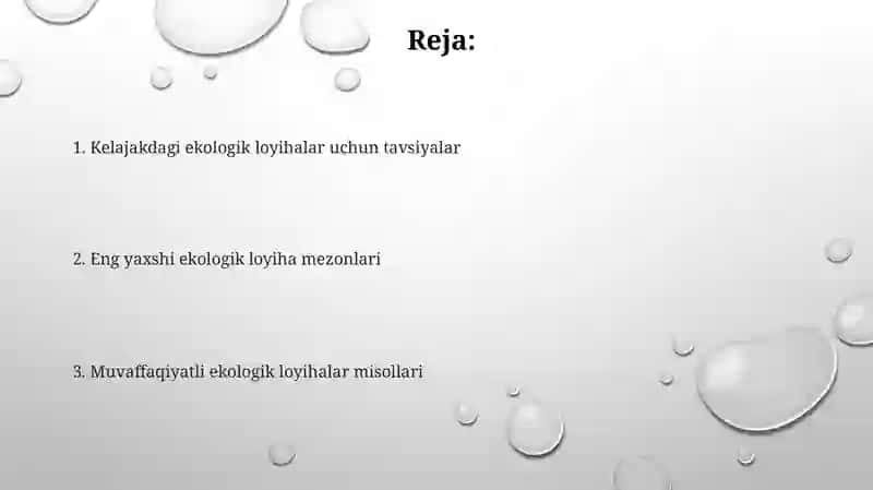 Eng yaxshi ekologik loyiha 2