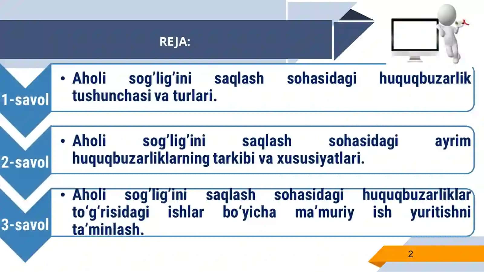 AHOLI SOG‘LIG‘INI SAQLASHSOHASIDAGI HUQUQBUZARLIKLAR UCHUN MA’MURIY JAVOBGARLIK 2