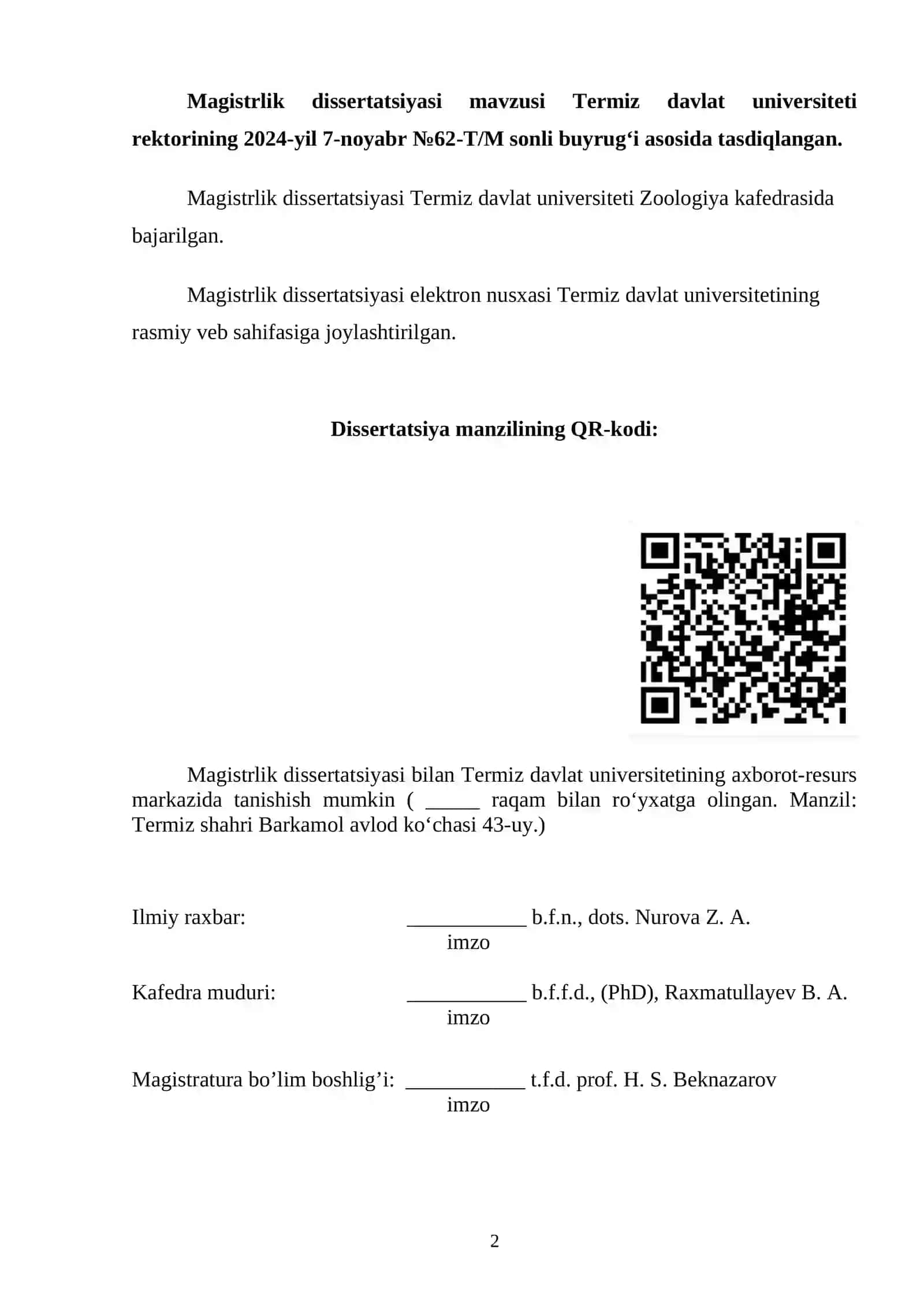 SURXONDARYO VILOYATIDA LUMBRICOMORPHA TURKUM VAKILLARINING BIOEKOLOGIK XUSUSIYATLARI 2