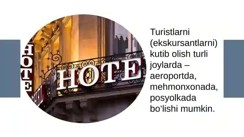 Xalqaro turizmda xizmat ko'rsatish madaniyati. 2