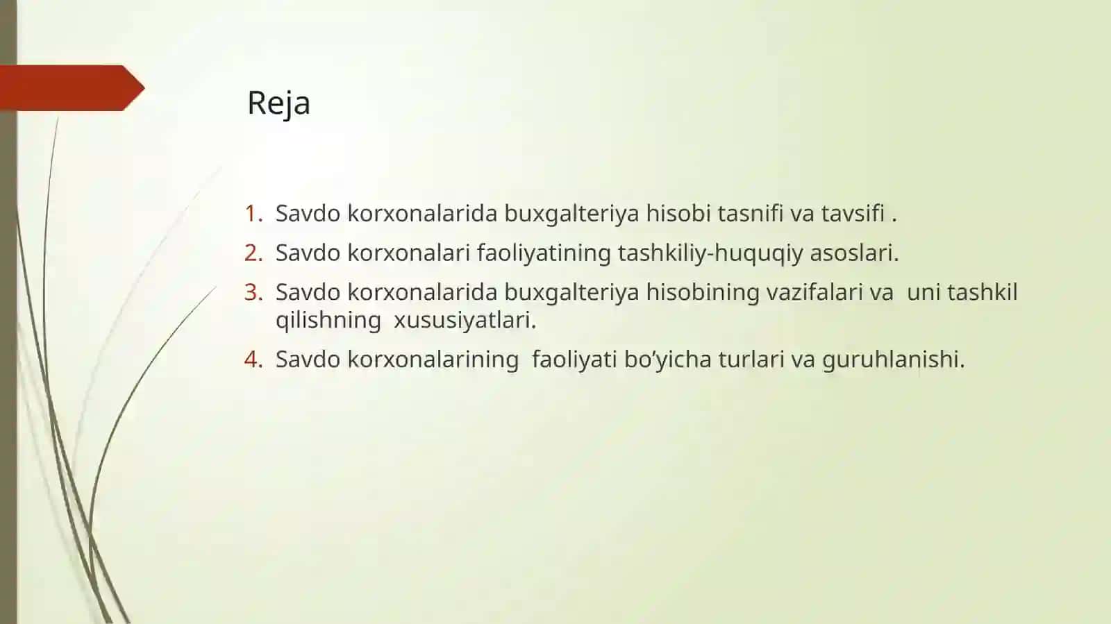 Savdokorxonalariningbuxgalteriyahisobisubyektlarisifatidagitasnifi,tavsifivaularfaoliyatiningtashkiliy-huquqiyasoslari 2