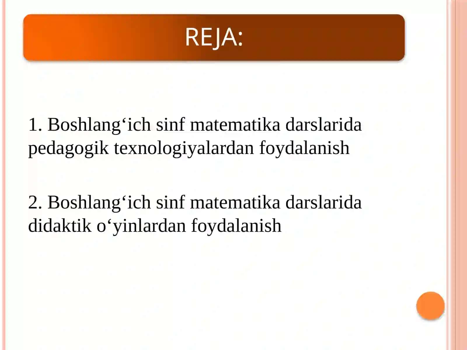 Matematika darslarida pedagogik texnologiyalarni qo‘llash orqali kompetensiyalarni shakllantirish 2