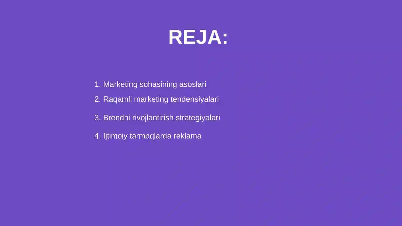 Marketing sohasi 2