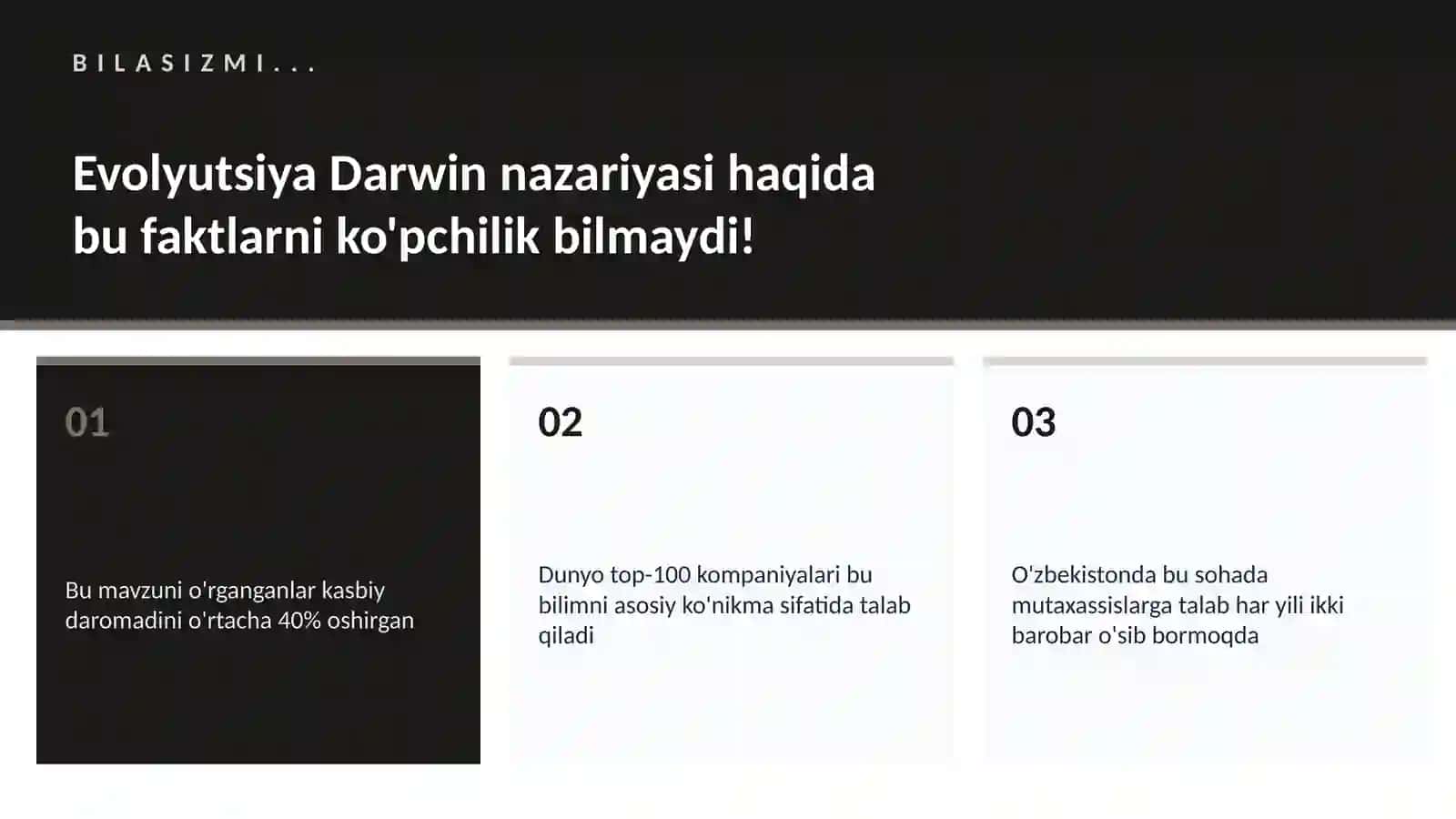 Evolyutsiya Darwin nazariyasi 2