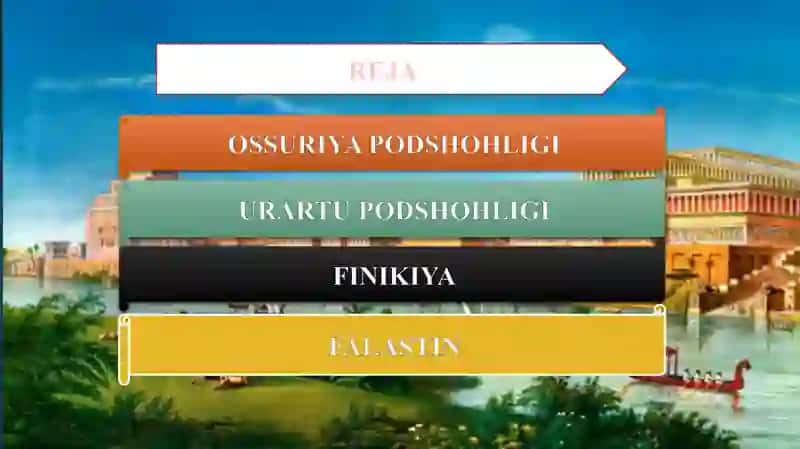 6-sinf Tarix fani. 13-mavzu. Taqdimot ishi 2