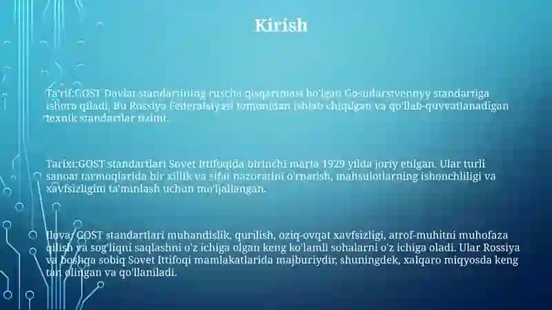 GOST Standartlari 2