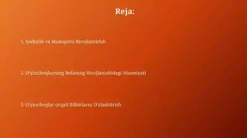 Bola tarbiyasida oʼyinchoqlarning ahamiyati 2