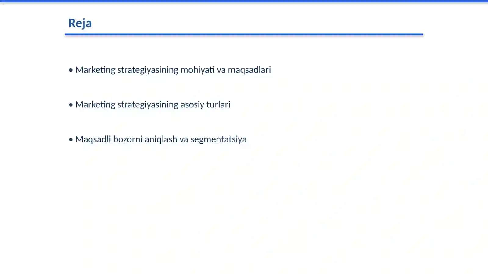 Marketing strategiyasi va uning ahamiyati. Bironkompaniya misolida 2