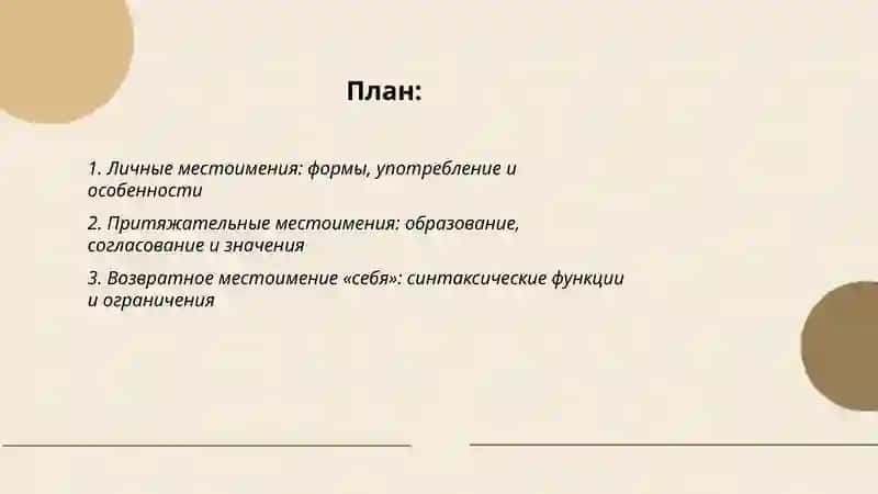 Разряды местоимений 2