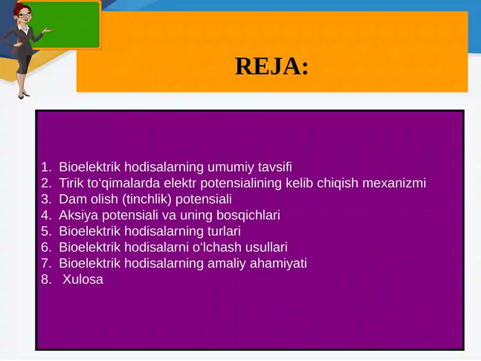 Tirikto‘qimalarda bioelektrik hodisalar 2