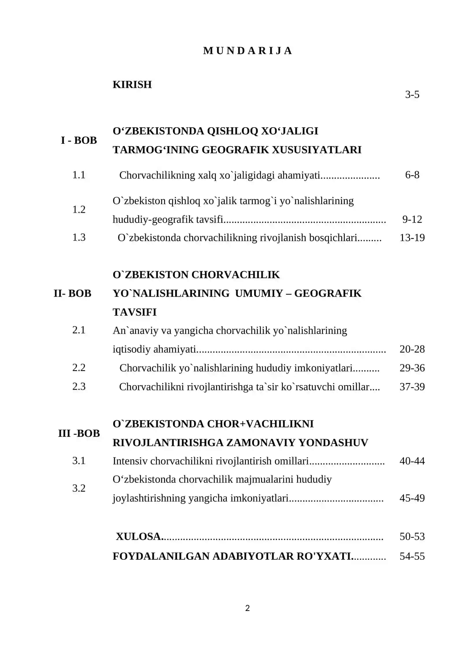O‘ZBEKISTON GEOGRAGIYASI 2