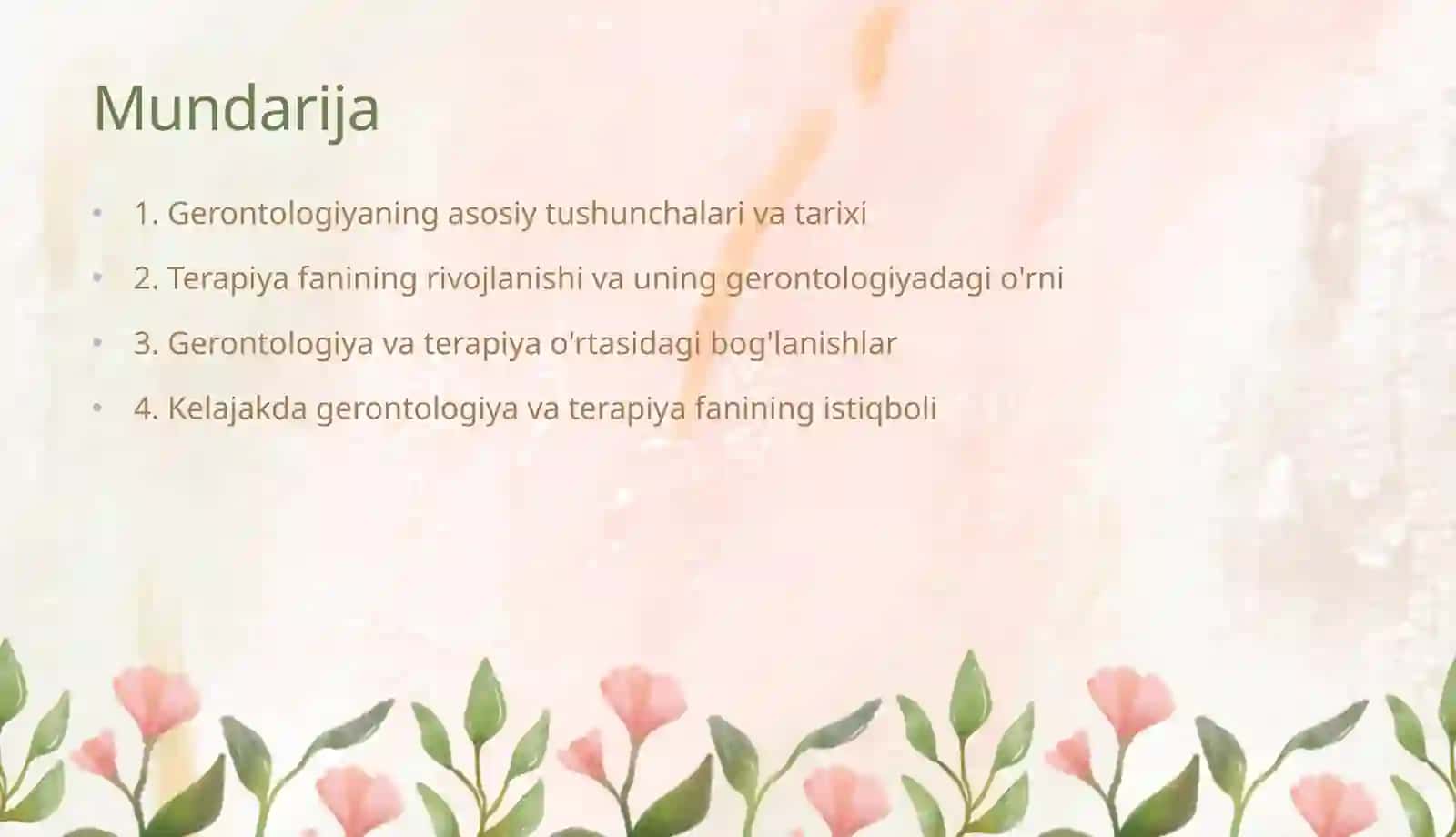 Gerontologiya va terapiya fanining tarixi va rivojlanishi 2