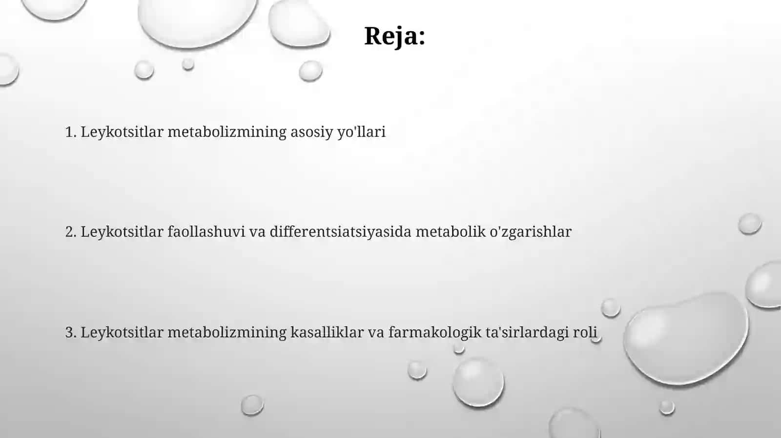 Leykotsitlar xususiyatlari metabolizmi 2