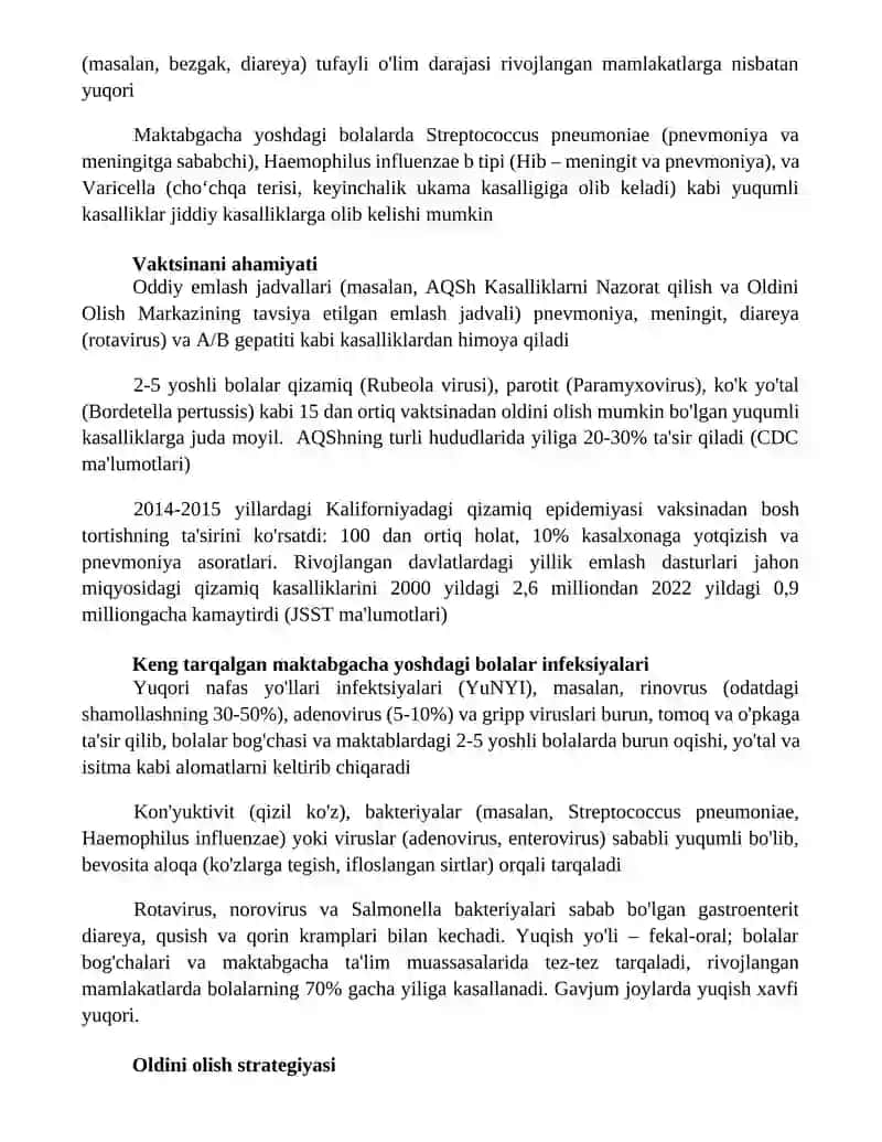 Maktabgacha yoshdagi bolalarda uchraydigan yuqumli kasalliklar 2