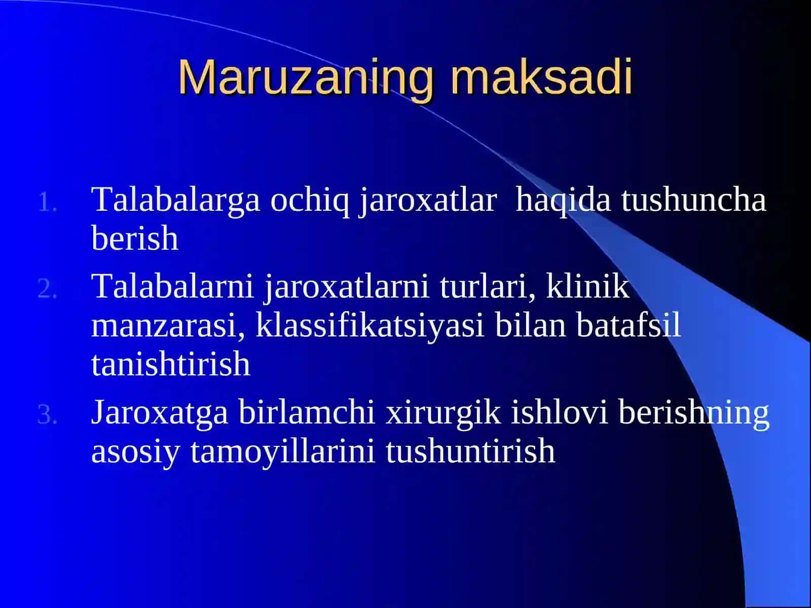 Toshkent Tibbiyot Akademiyasi 2-son umumiy xirurgiya kafedrasi 2