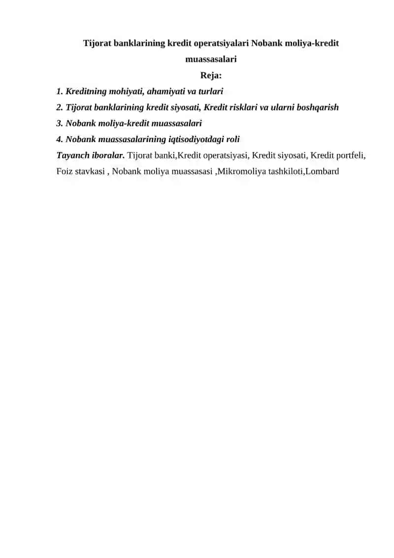 Nobank Moliya-Kredit Muassasalari 2