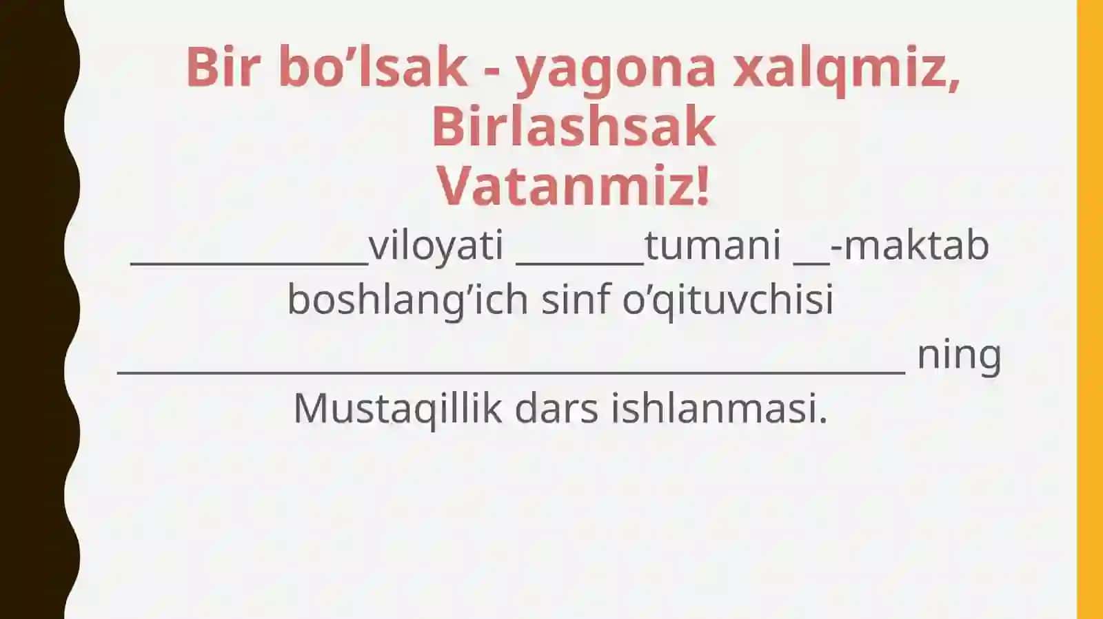 Mustaqillik dars ishlasi 2