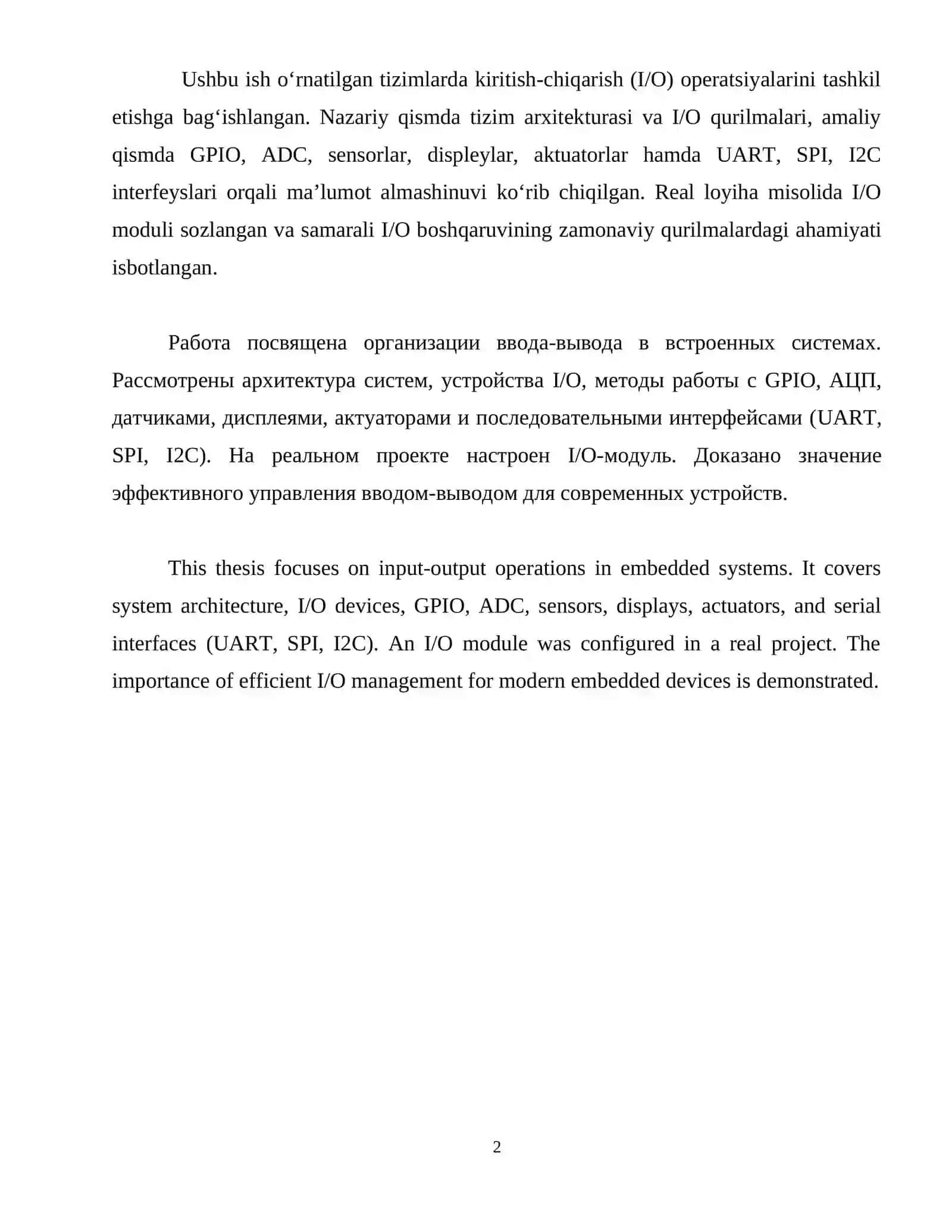 TIZIMLARDA AXBOROTLARNI KIRITISH-CHIQARISH USULLARI 2
