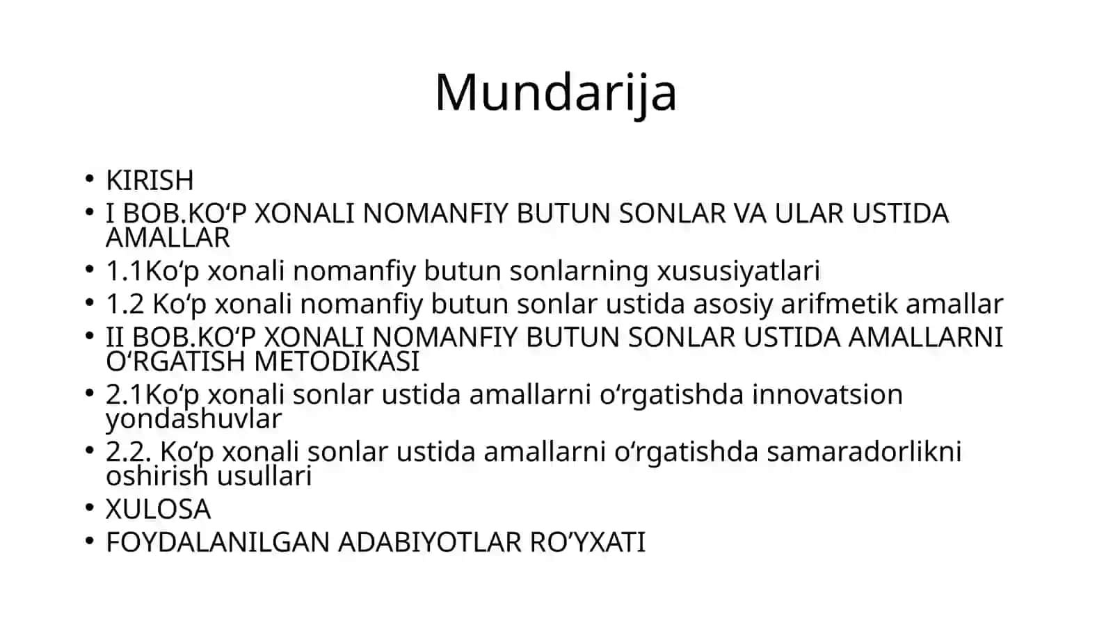 Ko'p xonali nomanfiy butun sonlar ustida arifmetik amallarni o'rgatish metodikasi 2