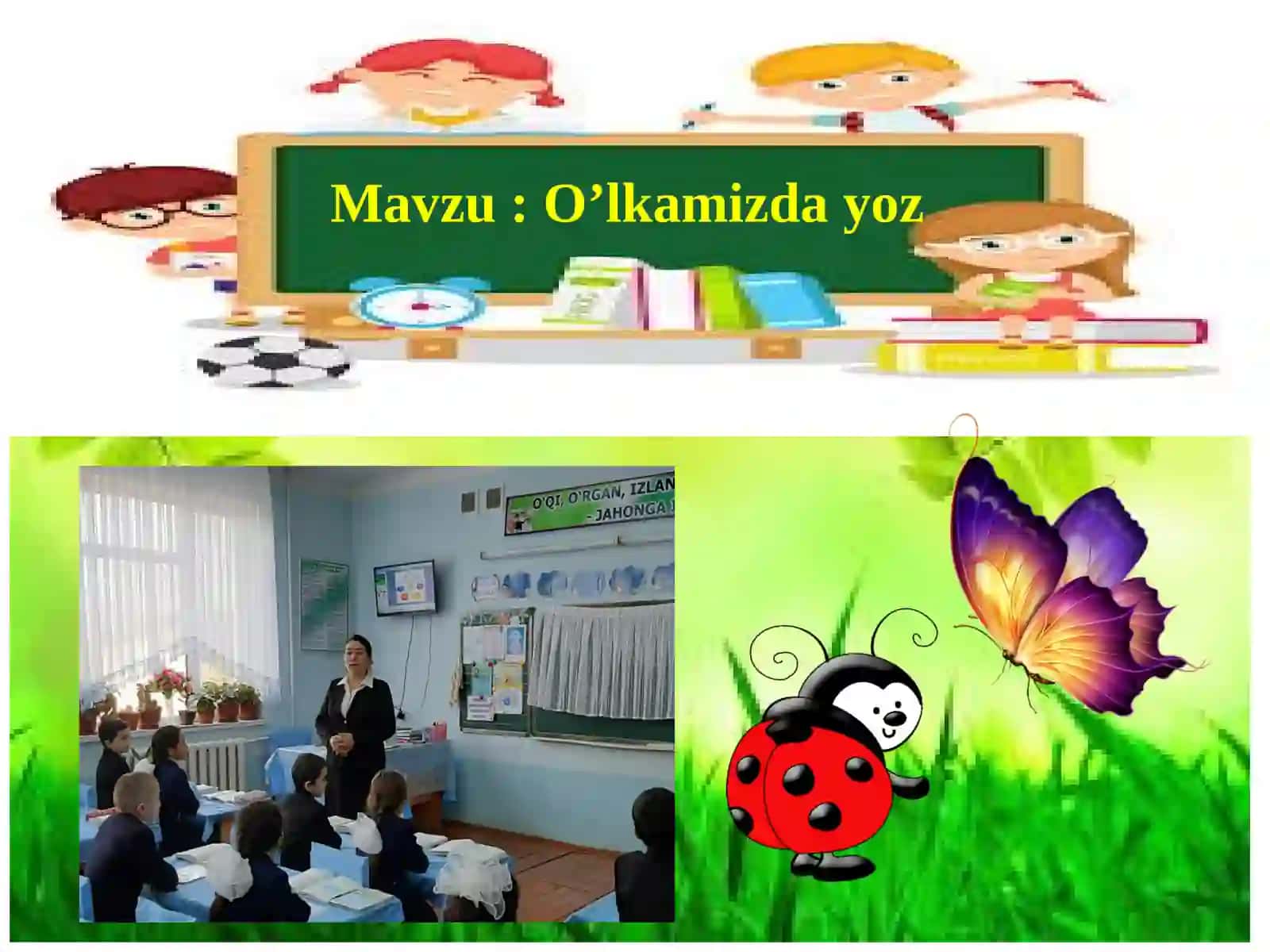 O’lkamizda yoz 2