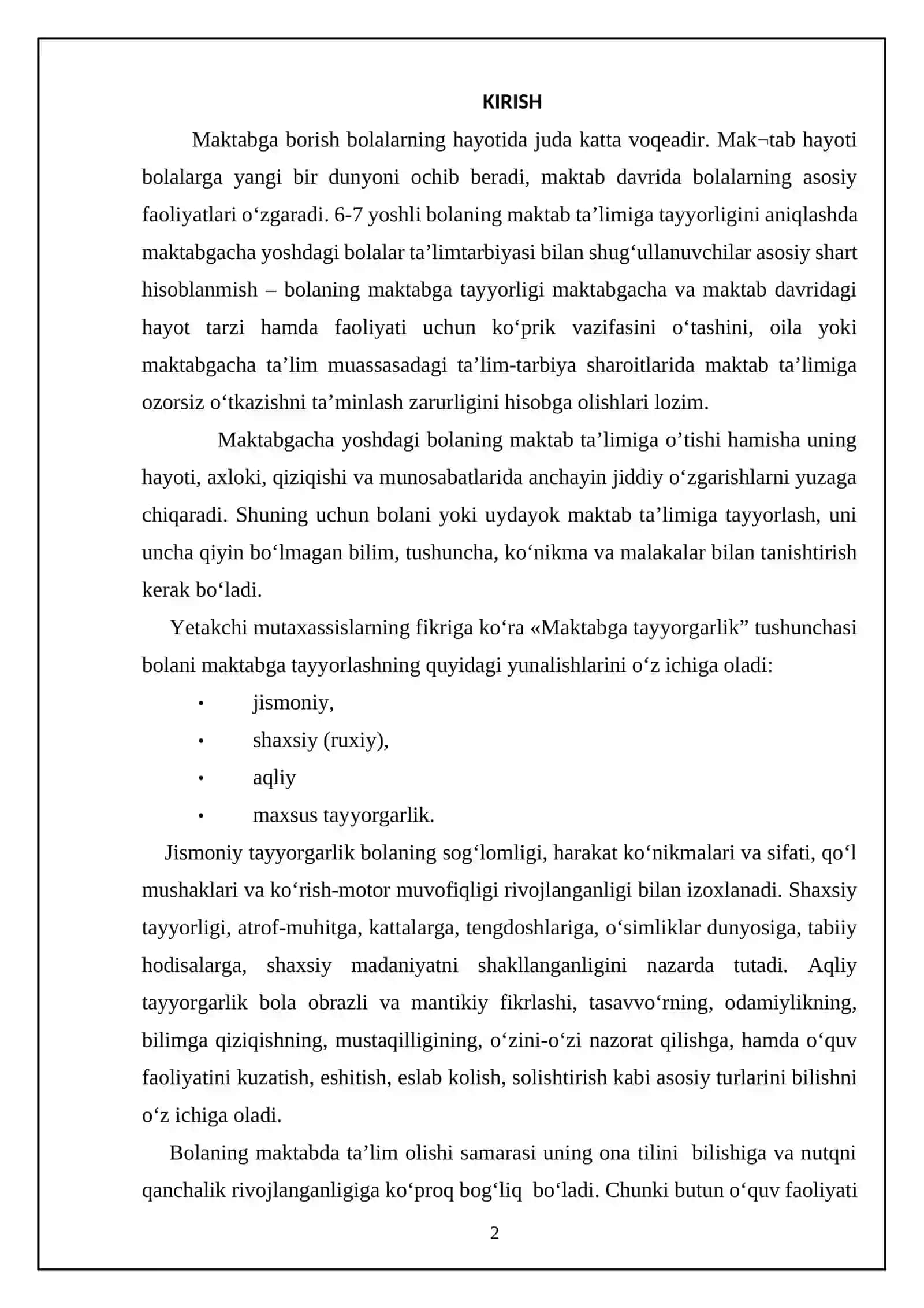 Modellashtirish va modellarni yaratish va ular yordamida matematik tasavvurlarni shakllantirish 2