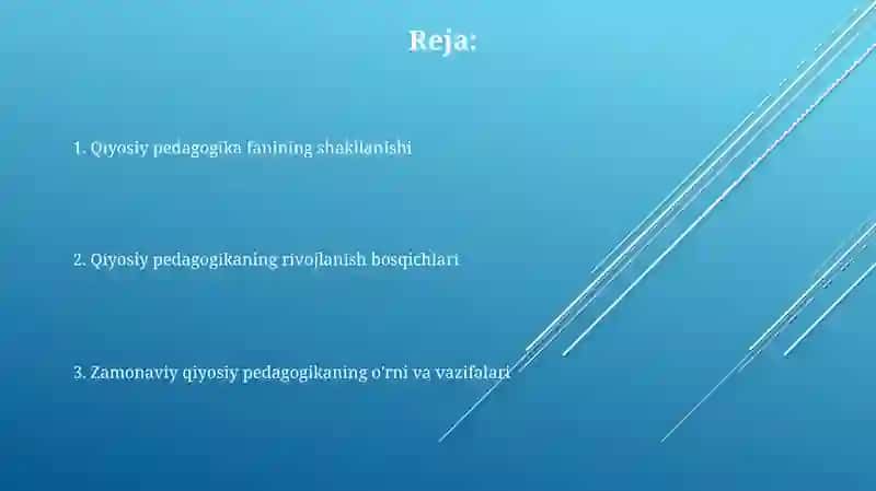 Qiyosiy pedagogika fanining taraqqiyot bosqichlari 2