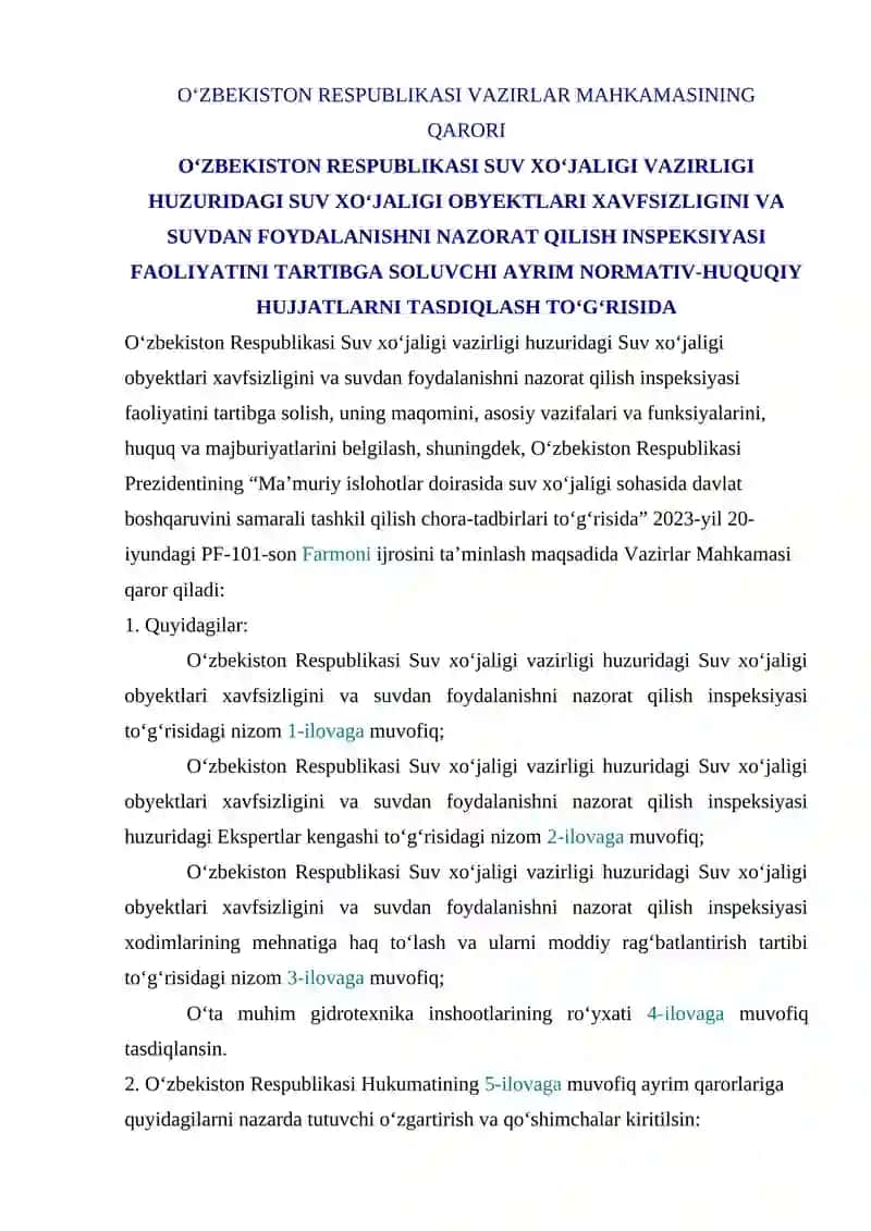 Suv transporti bilan bog‘liq huquqbuzaarliklar uchun ma’muriy javobgarlik 2