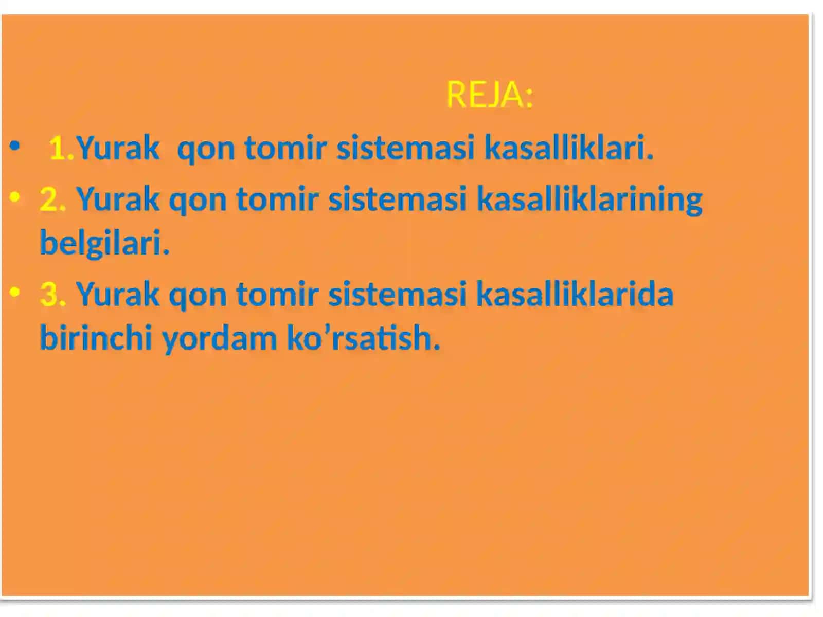 Yurak-qon tomir tizimi kasalliklari 2
