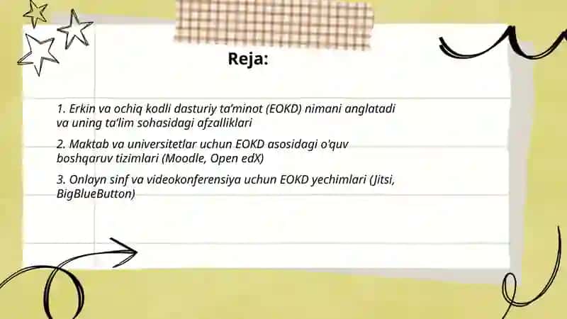 Erkin va ochiq kodli dasturiy ta’minotlar 2