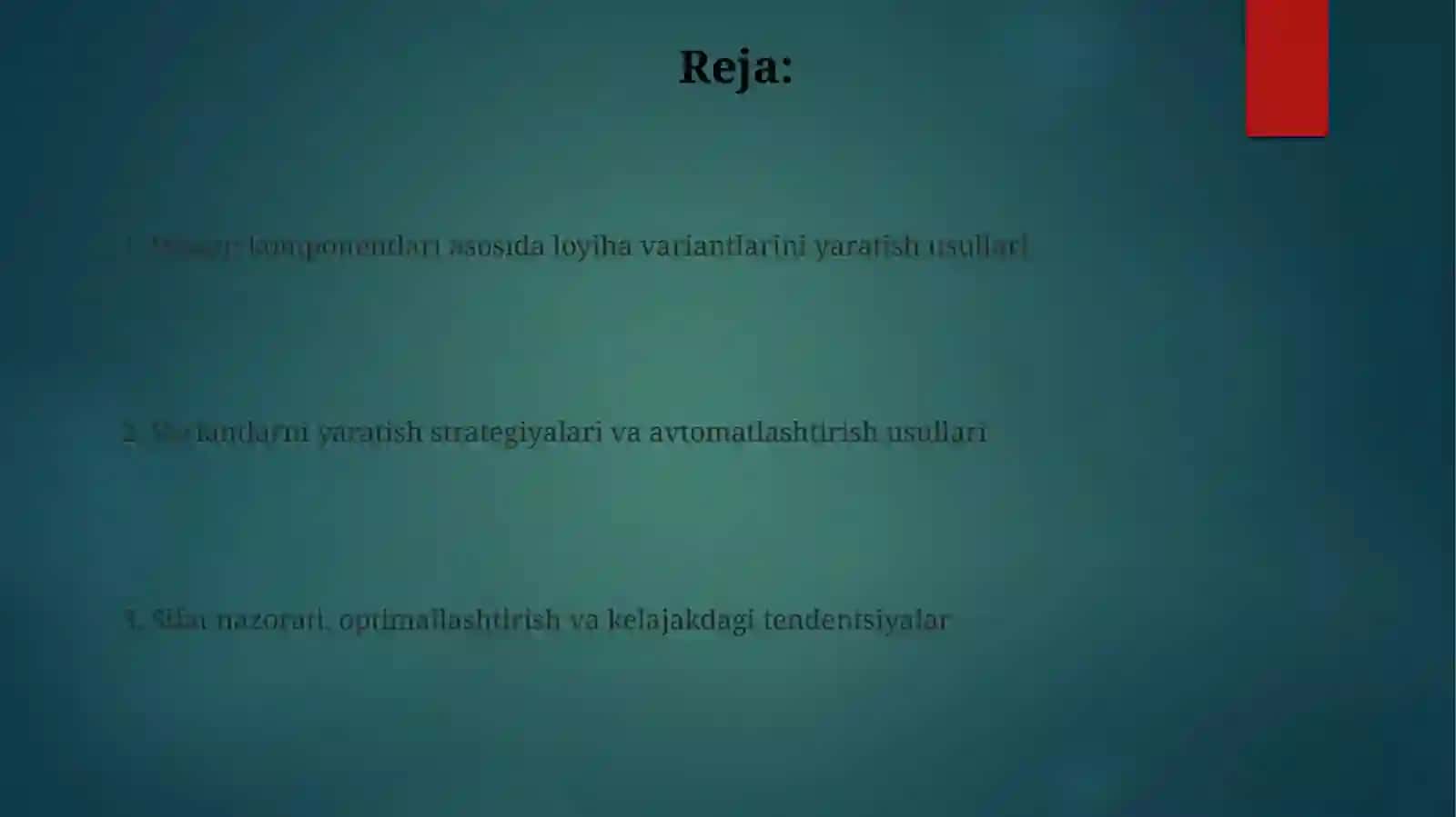 Dizayn komponentlari asosida turlib uyumlarning loyihavarinatini tayyorlash usullari 2