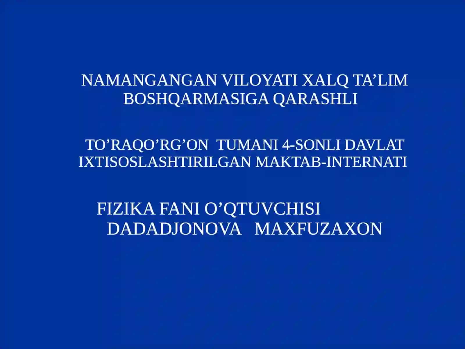 TO‘G‘RI CHIZIQLI TEKIS HARAKAT TEZLIGI 2