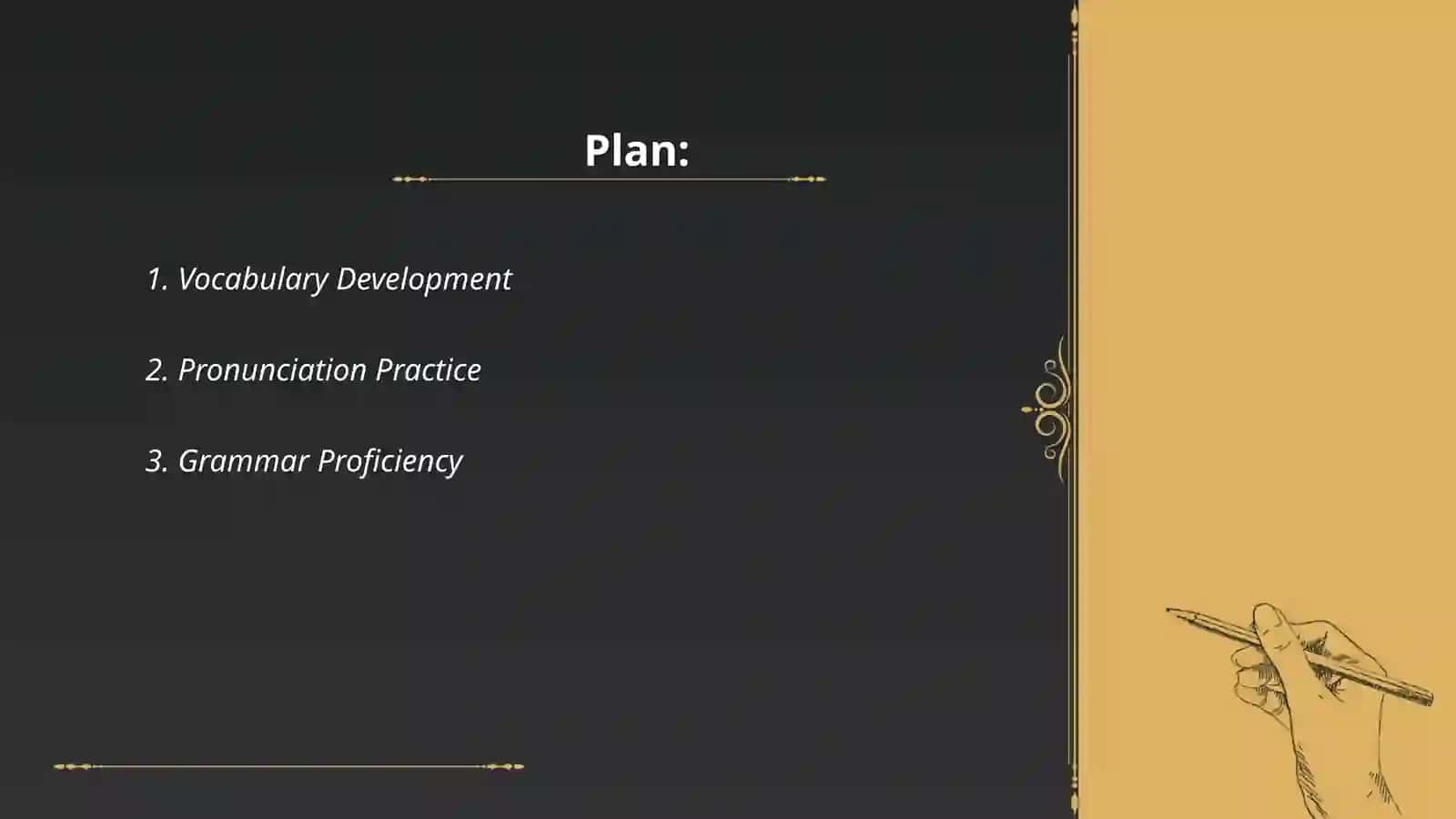 Sub-skills necessary to the improvement of the language skills 2