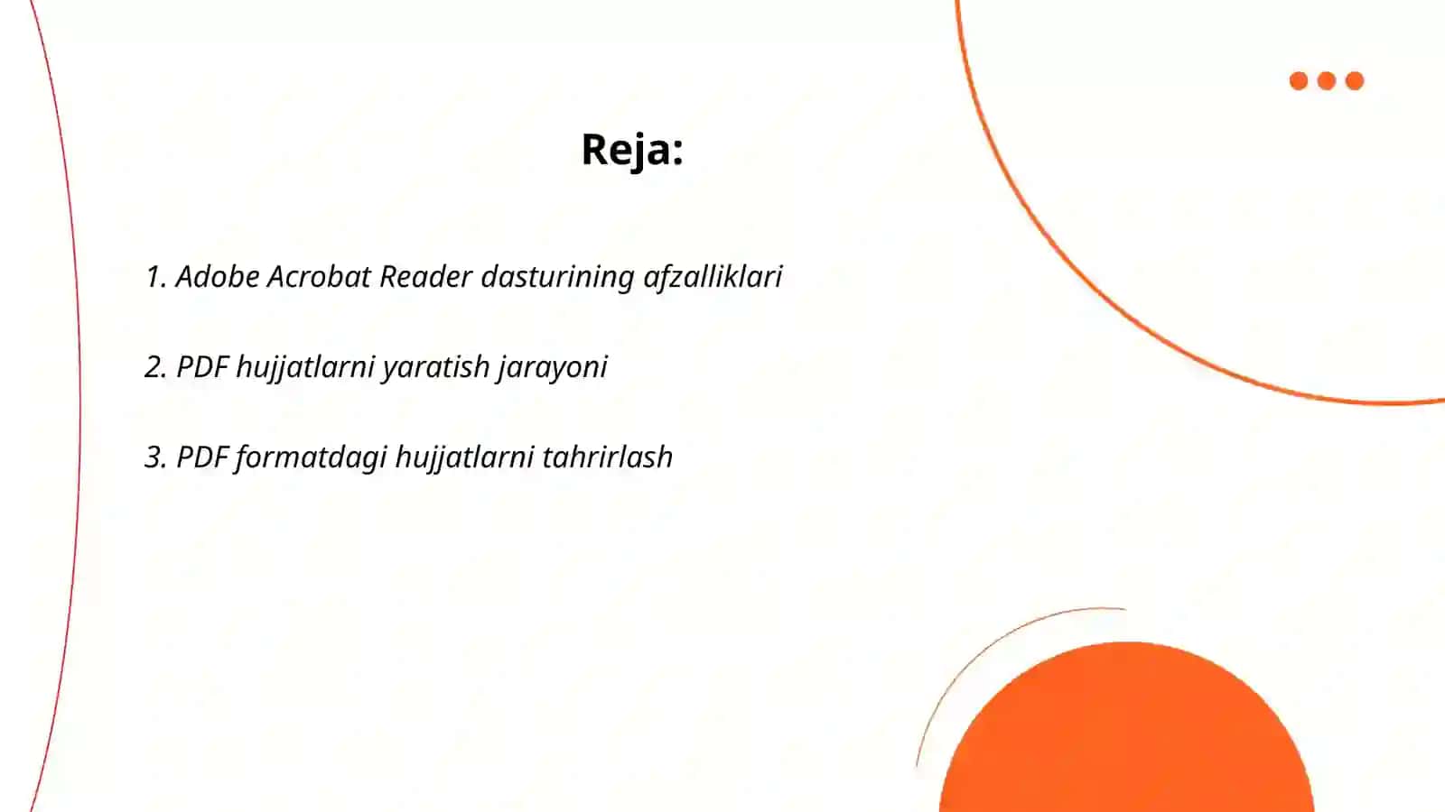 Adobe Acrobat Reader dasturining afzalliklari 2