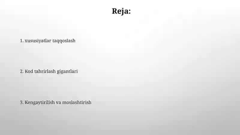 Zamonaviy matn redaktorlari 2