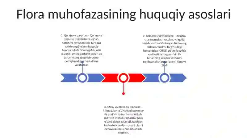 OʻSimlik Dunyosidan Foydalanish Va Muhofaza Qilishning Huquqiy Holati 2