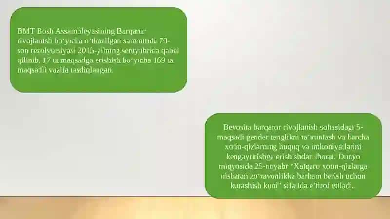 MEHNAT YOSHIDAGI XOTIN QIZLAR IJTIMOIY IQTISODIY MANFAATLARI KAFOLATLARI VA HUQUQLARI MAVZUSI 2